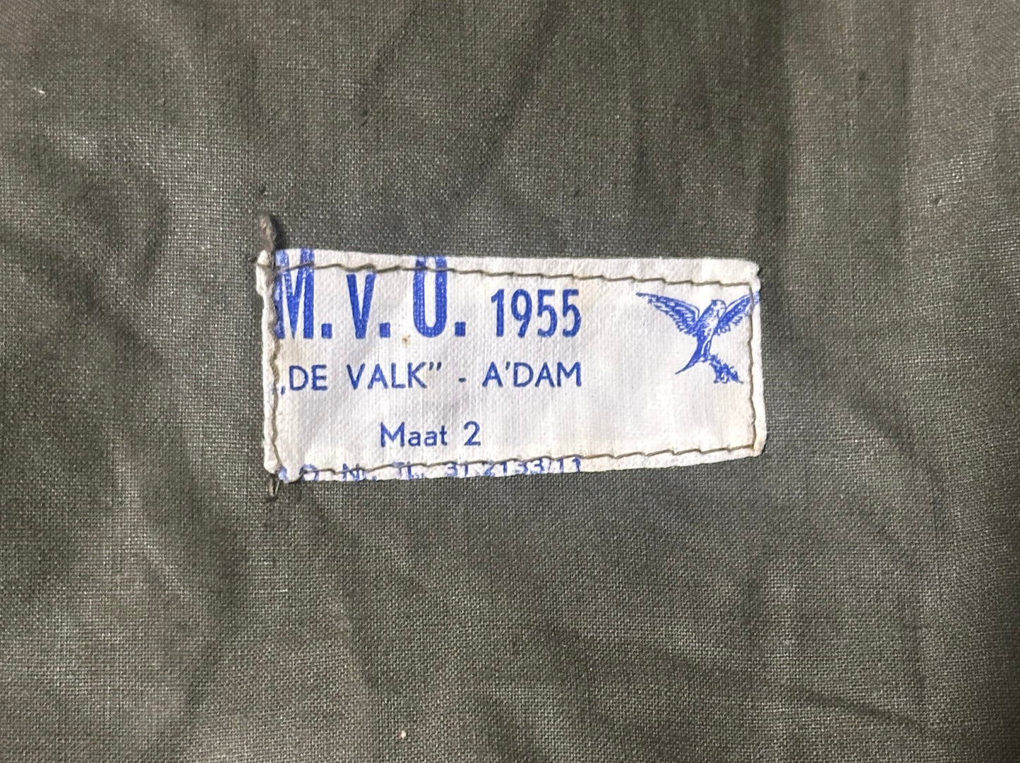 1955 Dutch Military Jacket Liner
