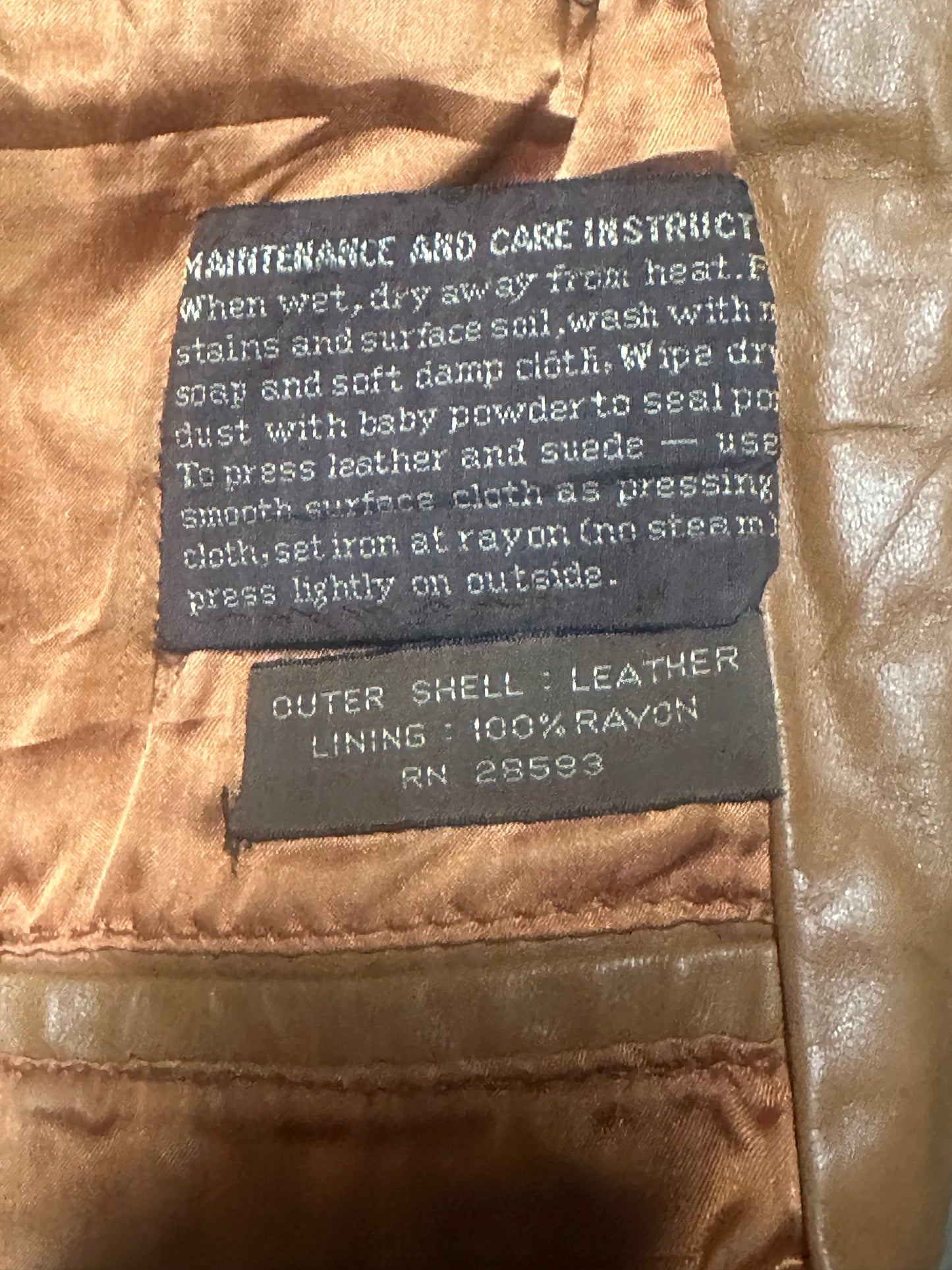 1980's Members Only Leather Jacket