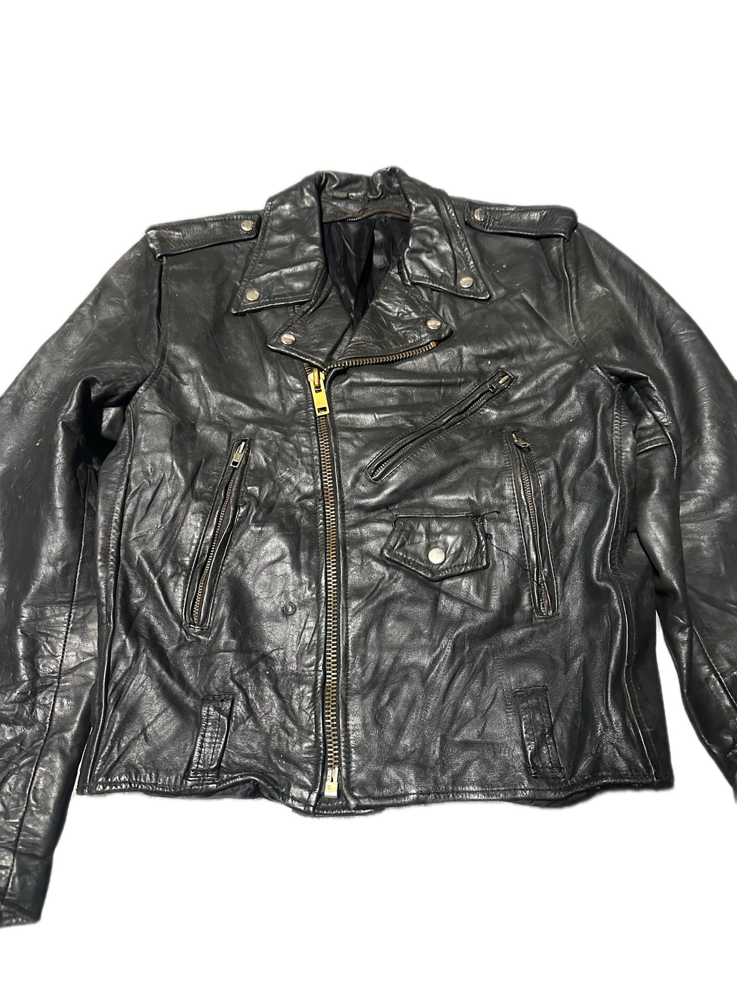 1980's Vintage Wilson's Leather Motorcycle Jacket