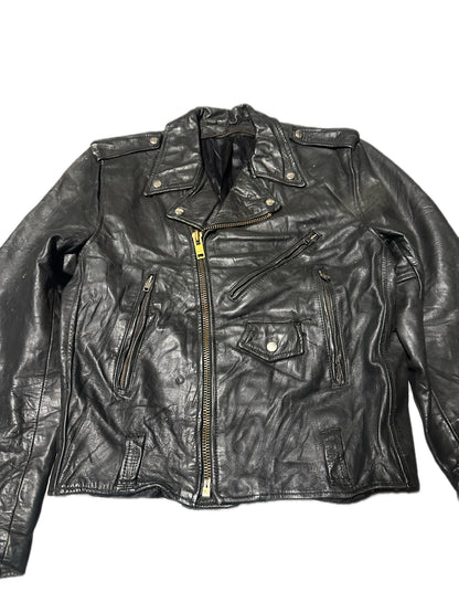 1980's Vintage Wilson's Leather Motorcycle Jacket