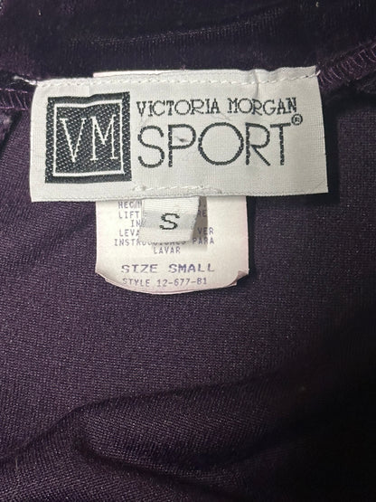 1990's Victoria Morgan Sport Velour Long Sleeve