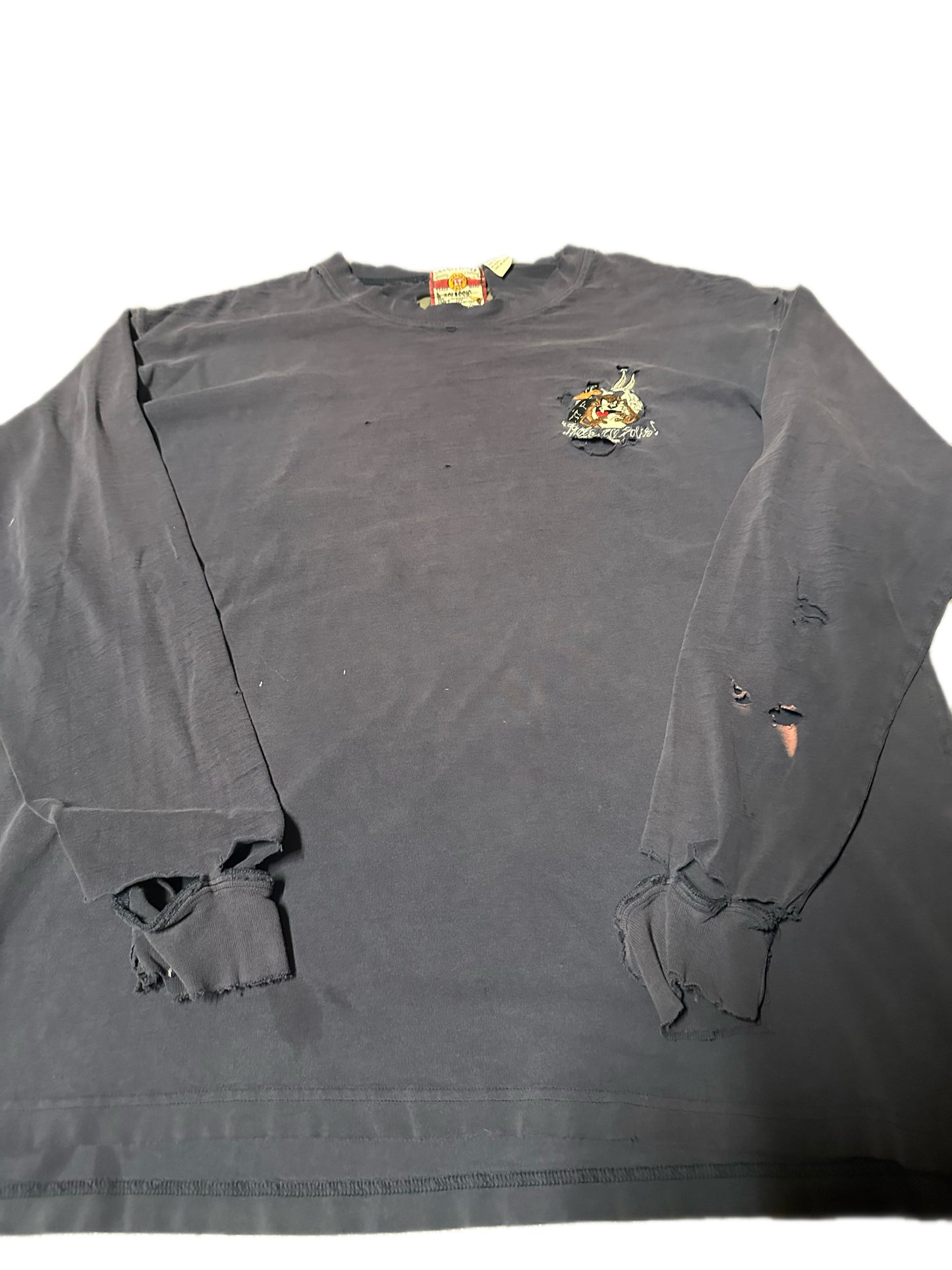 1994-1996 Vintage Looney Tunes Distressed Long Sleeve Shirt