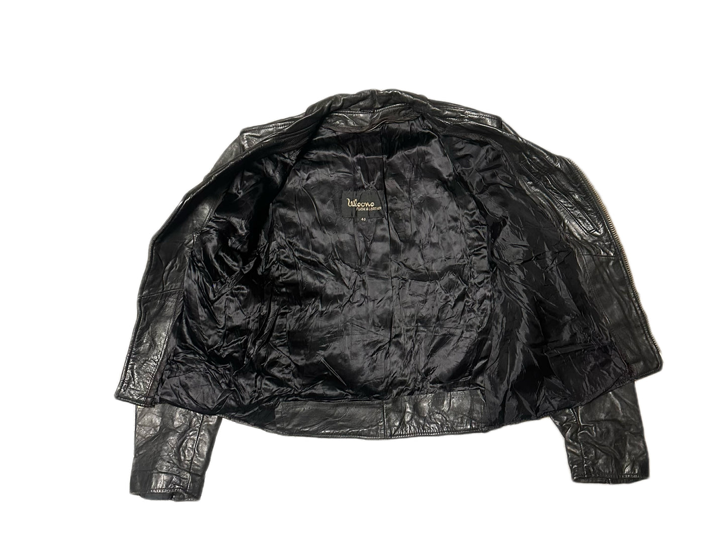 1980's Vintage Wilson's Leather Motorcycle Jacket
