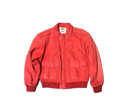 1980's Vintage G-III Leather Bomber Jacket