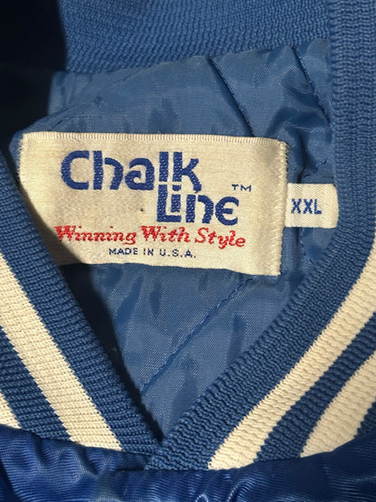 1987 Vintage Chalk Line "Super Bowl XXII" Satin Bomber Jacket