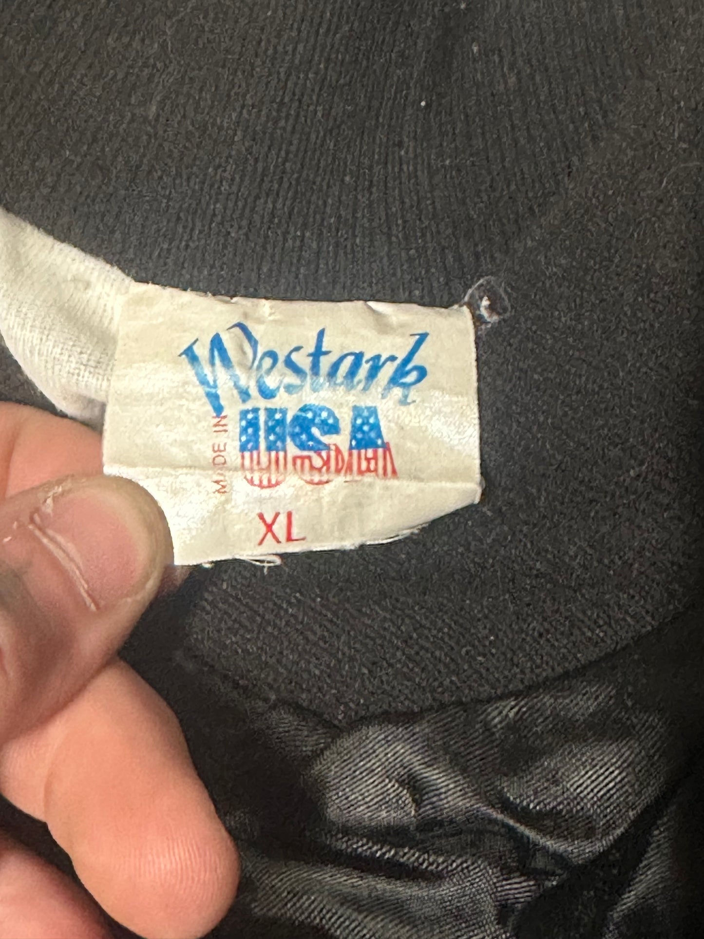 1980's West Ark Chevy "The Heartbeat Of America" Satin Bomber Jacket