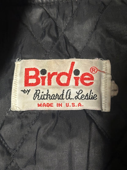 1980's Vintage Birdie by Richard A. Leslie Satin Bomber Jacket