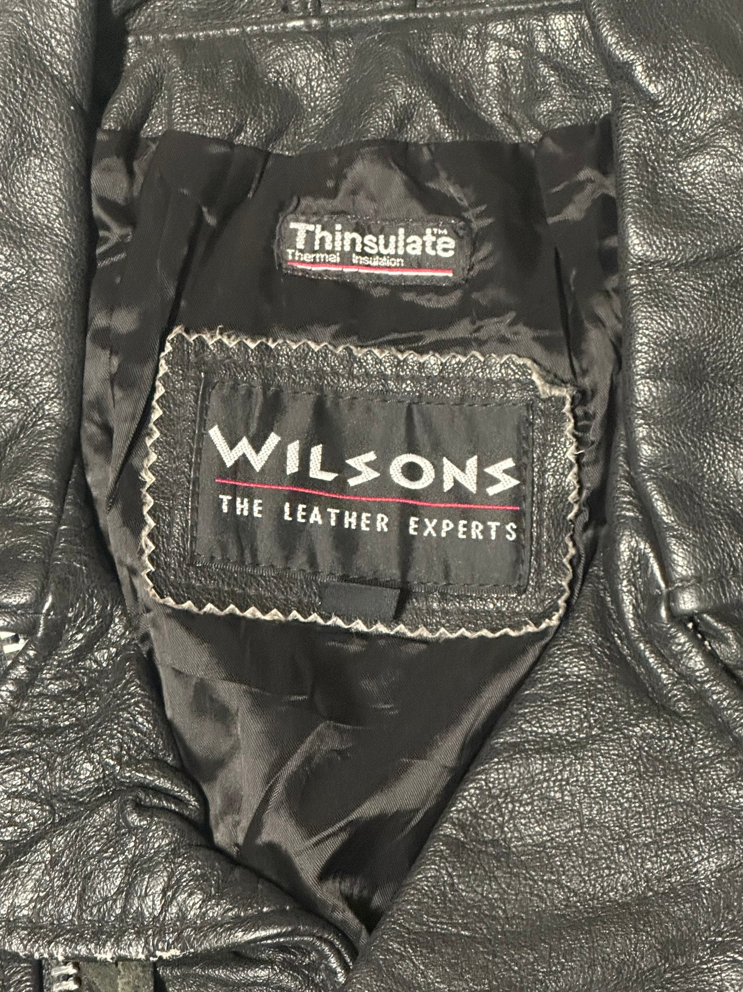 1990's Vintage Wilson's Leather Motorcycle Jacket