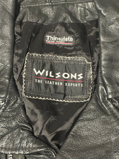 1990's Vintage Wilson's Leather Motorcycle Jacket