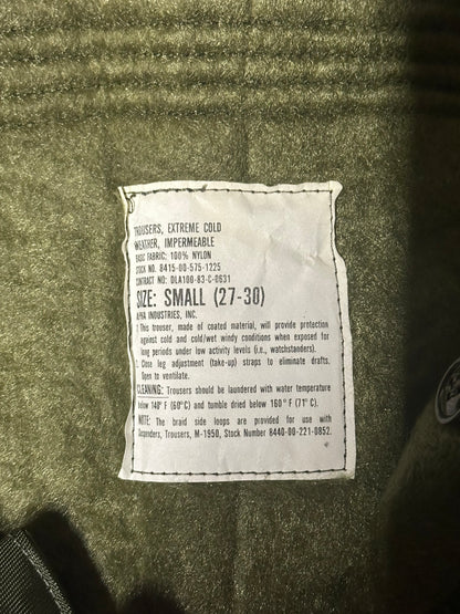 1983 Vintage Military Extreme Weather Pants