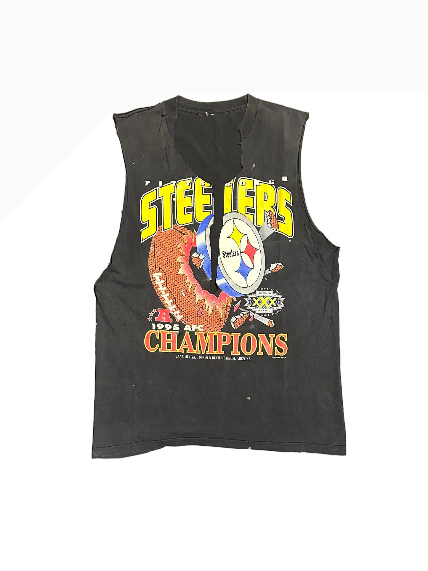 1995 Steelers AFC Champions Cutoff T-Shirt