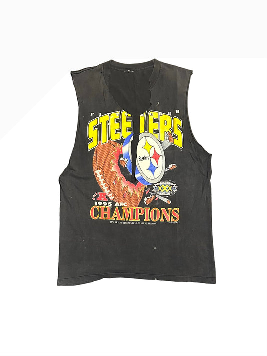 1995 Steelers AFC Champions Cutoff T-Shirt