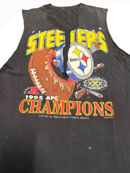 1995 Steelers AFC Champions Cutoff T-Shirt