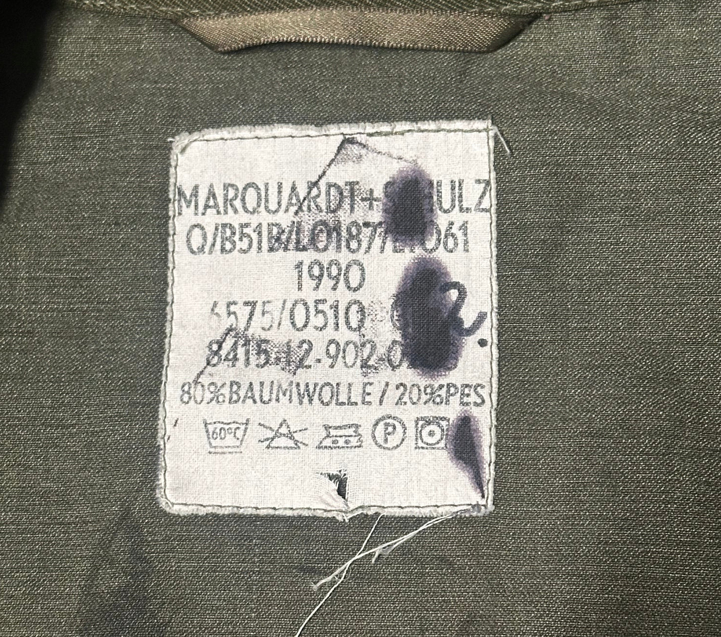 1990 Vintage German Military Coat