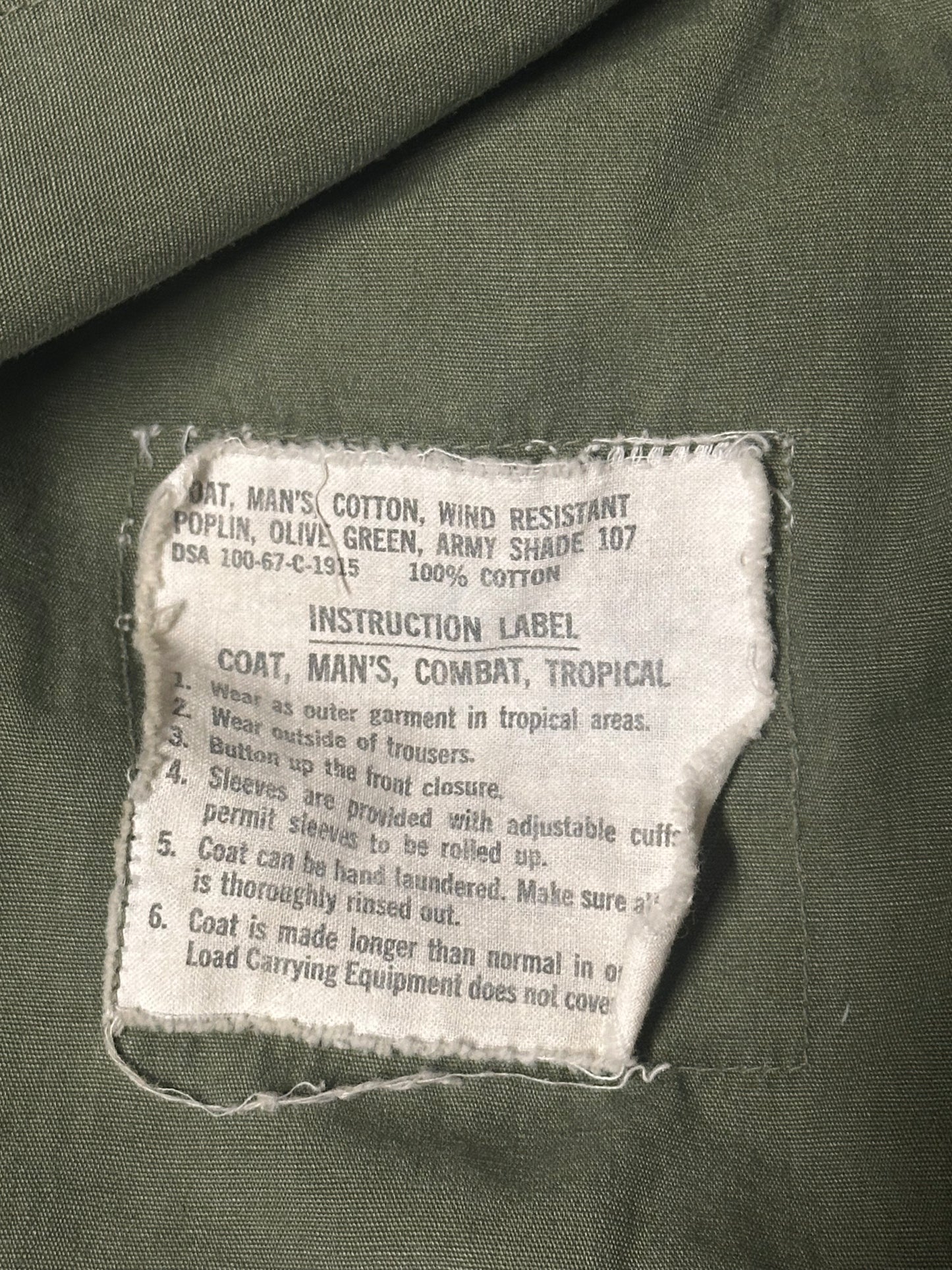 1967 Vintage Military Button-Up Coat