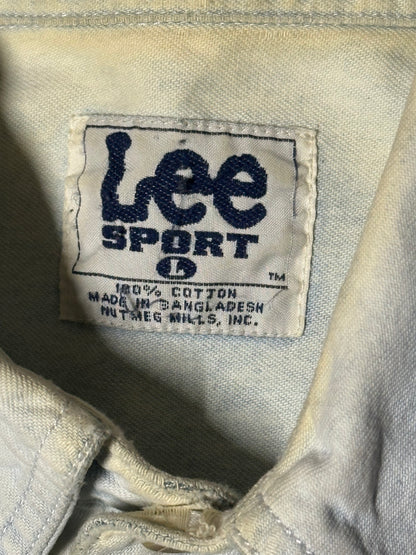 1990's Lee x Green Bay Packers Button-Up Denim Shirt
