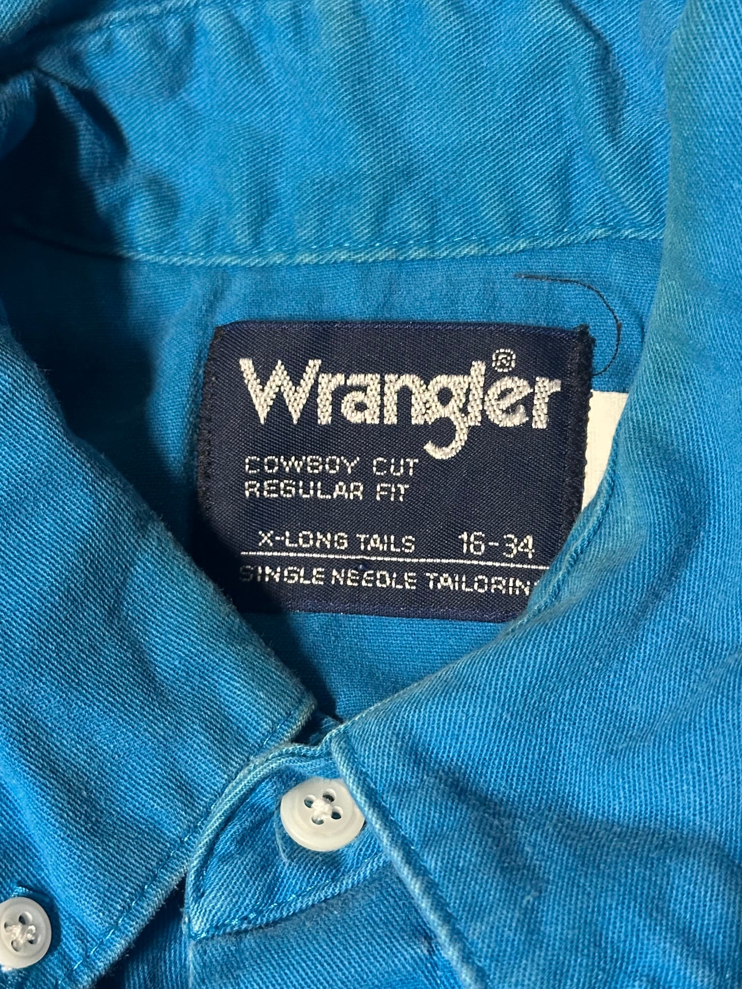 1980's Vintage Wrangler Button-Up Shirt