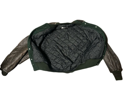 1994 Vintage DeLong Leather Varsity Jacket