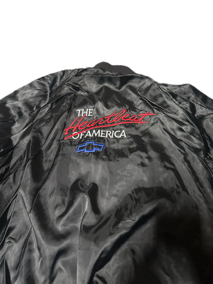 1980's West Ark Chevy "The Heartbeat Of America" Satin Bomber Jacket