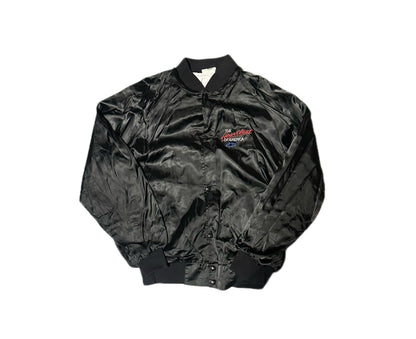 1980's West Ark Chevy "The Heartbeat Of America" Satin Bomber Jacket