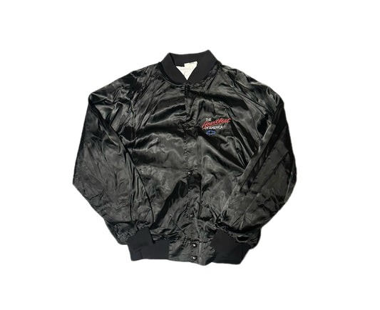1980's West Ark Chevy "The Heartbeat Of America" Satin Bomber Jacket