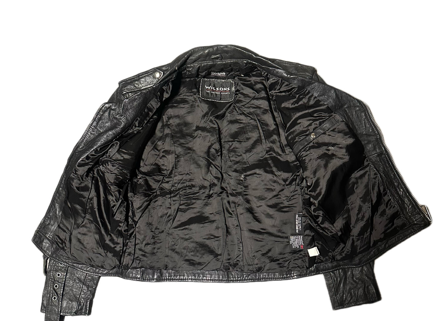 1990's Vintage Wilson's Leather Motorcycle Jacket
