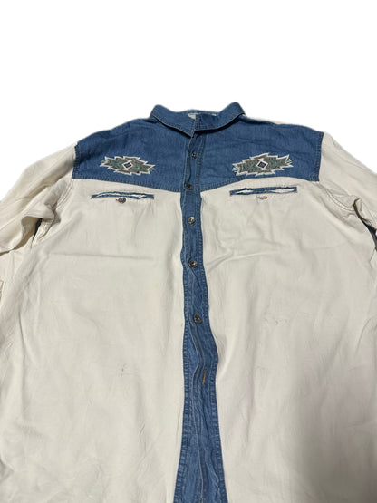 1990's Vintage Indus Valley Button-Up Shirt