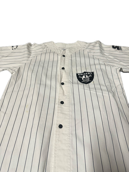 1990's Vintage Oakland Raiders Starter Baseball Jersey