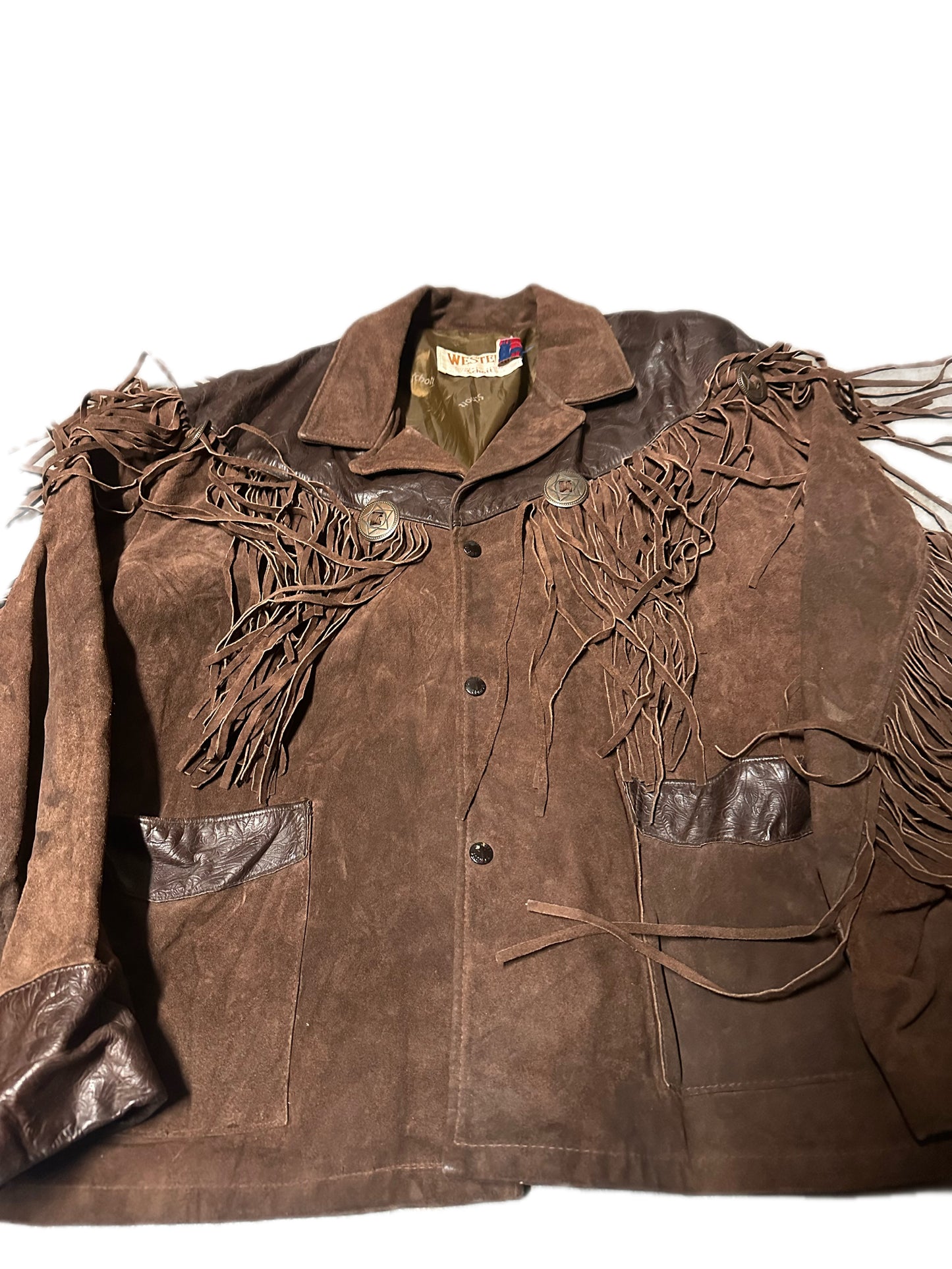 1970's Vintage Schott Fringe Leather Jacket
