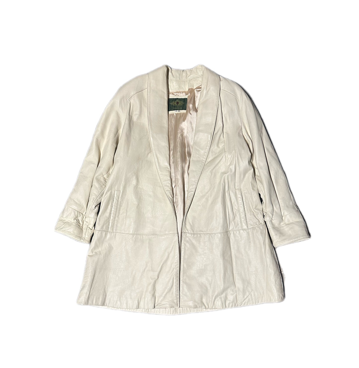 1980's Vintage Avanti Leather Trench Coat