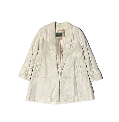 1980's Vintage Avanti Leather Trench Coat
