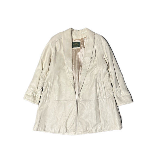 1980's Vintage Avanti Leather Trench Coat