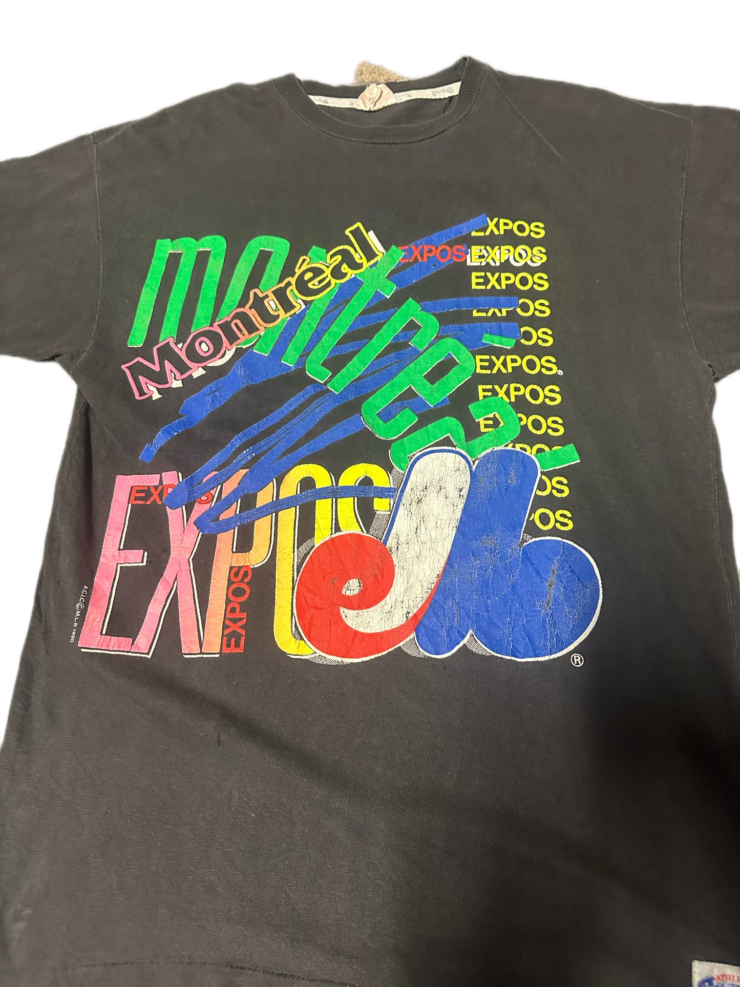 1990 Vintage Montréal Expos Graphic T-Shirt
