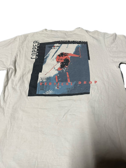 1990's Hanes Beefy-T "Vertical Drop" Graphic T-Shirt