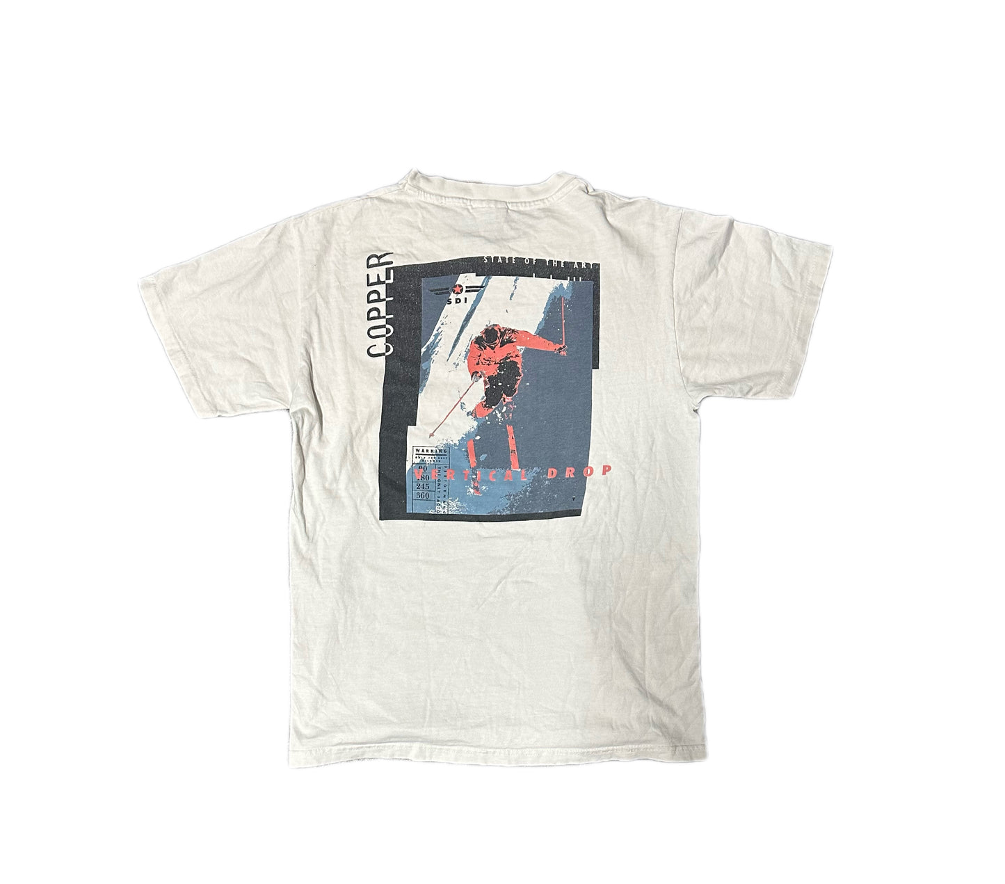 1990's Hanes Beefy-T "Vertical Drop" Graphic T-Shirt