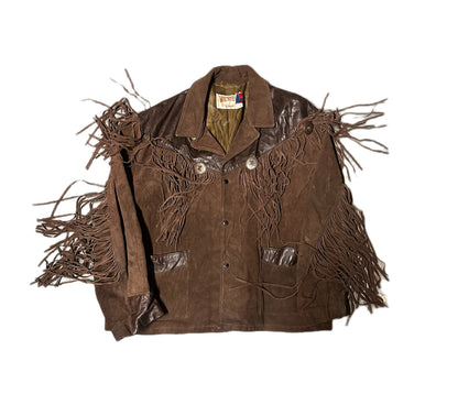 1970's Vintage Schott Fringe Leather Jacket