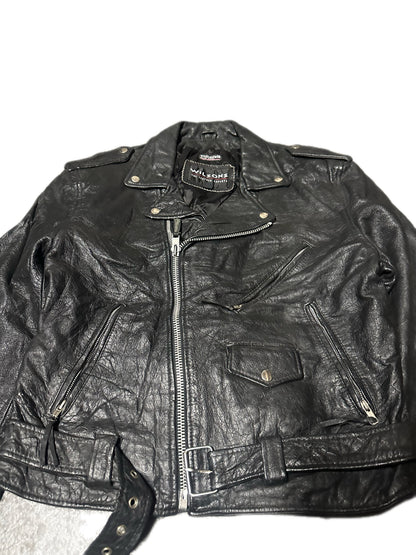 1990's Vintage Wilson's Leather Motorcycle Jacket