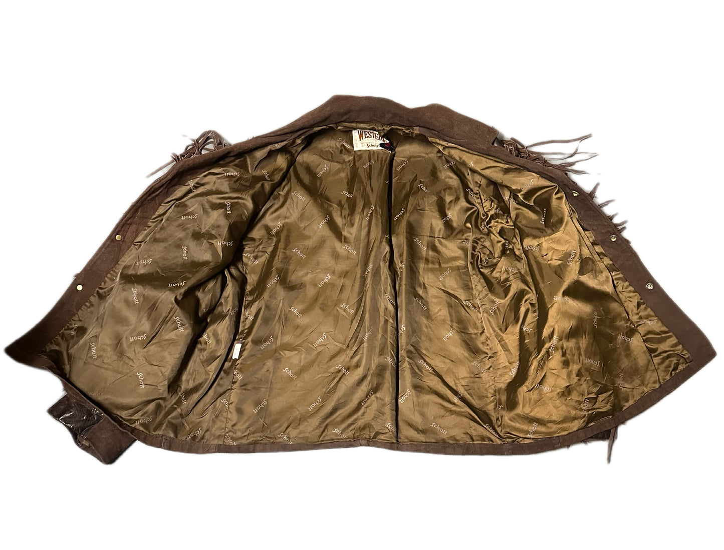 1970's Vintage Schott Fringe Leather Jacket