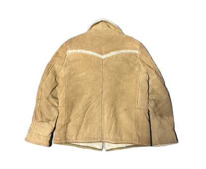 1970's Vintage Sears Leather Sherpa Jacket