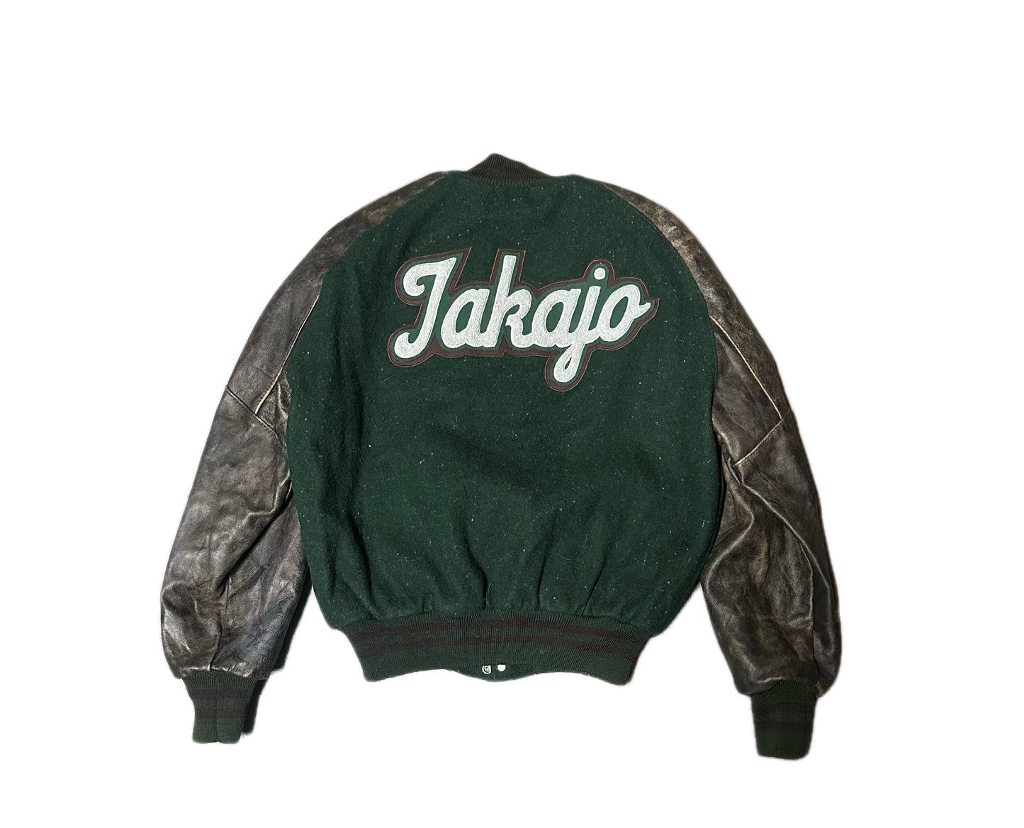 1994 Vintage DeLong Leather Varsity Jacket
