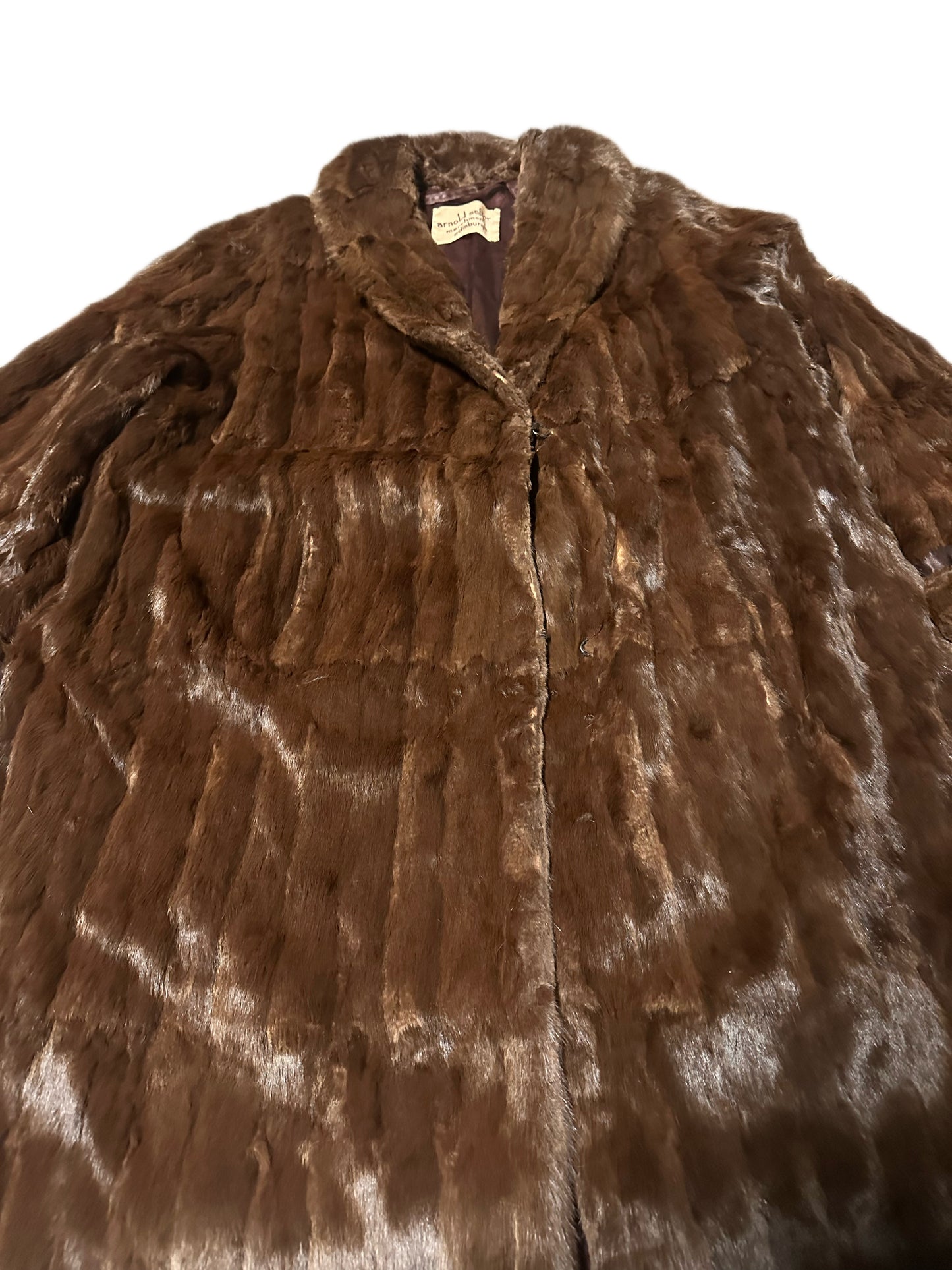 1960's Arnold Seftor Fur Trench Coat