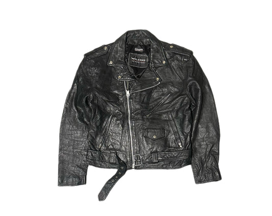 1990's Vintage Wilson's Leather Motorcycle Jacket