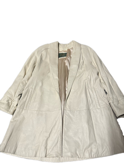 1980's Vintage Avanti Leather Trench Coat